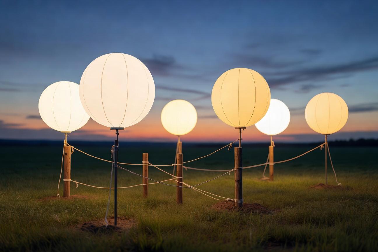 Balony LED w plenerze: bezpieczeństwo, widoczność i mocowanie