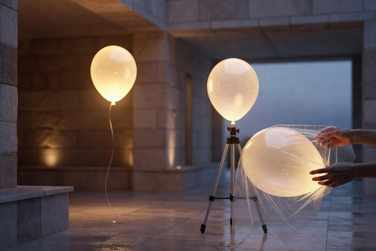 Balony LED w plenerze: bezpieczeństwo, widoczność i mocowanie