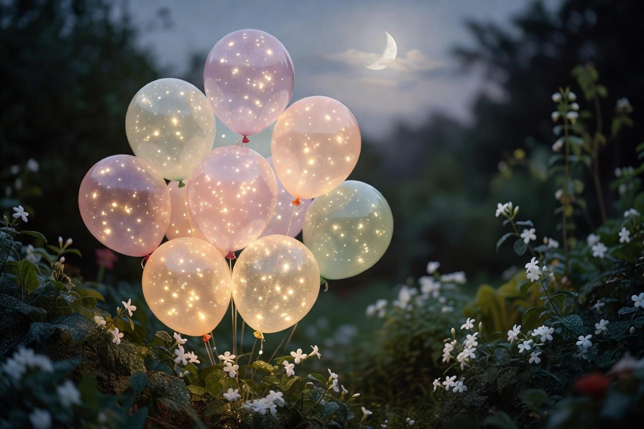 Balony przezroczyste z konfetti czy lampkami: co wybrać