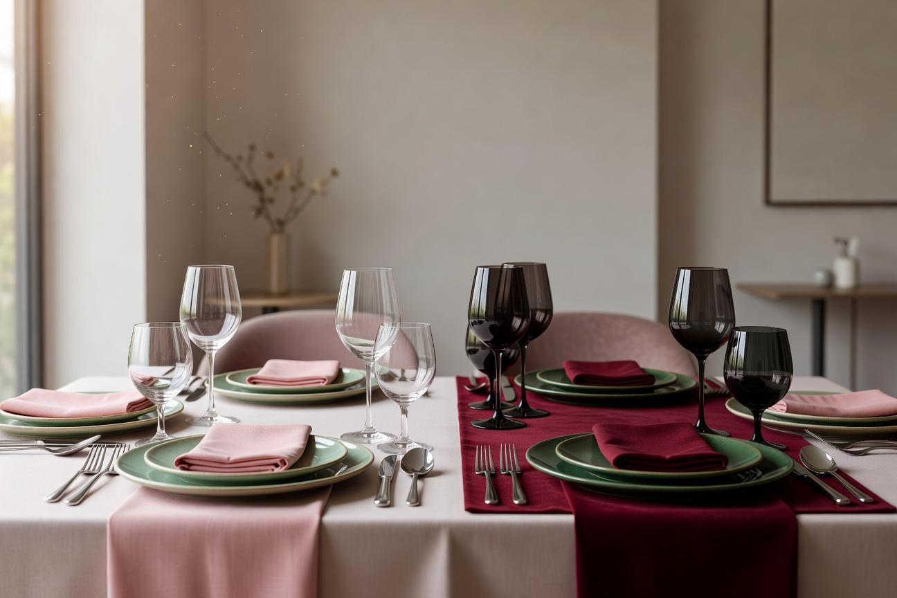 Standaryzacja nakryć w restauracji: kolory, rozmiary i rotacja